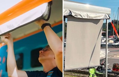 SunBreak: more shade and comfort beneath your motorhome's awning