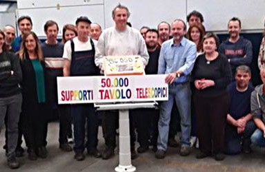 Nuova Mapa: 50.000 supporti tavolo prodotti