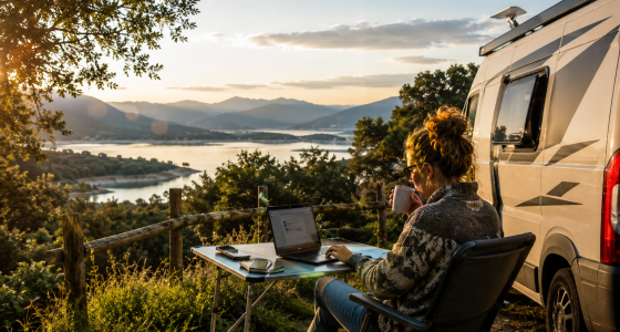 Smart Working e Gaming in Camper: 