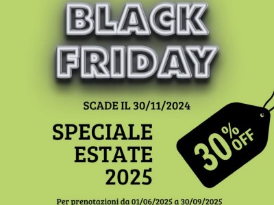 Fino al 30/11 prenoti la vacanza 2025 con il 30% di sconto!