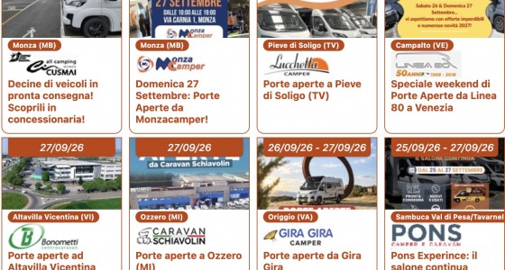 Il Salone del Camper continua presso la rete vendita