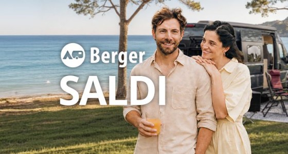 Berger Camping inaugura i Saldi Estivi: un mese di offerte per preparare le vacanze outdoor