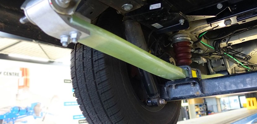 VB-Airsuspension: the composite leaf spring that lightens the motorhome