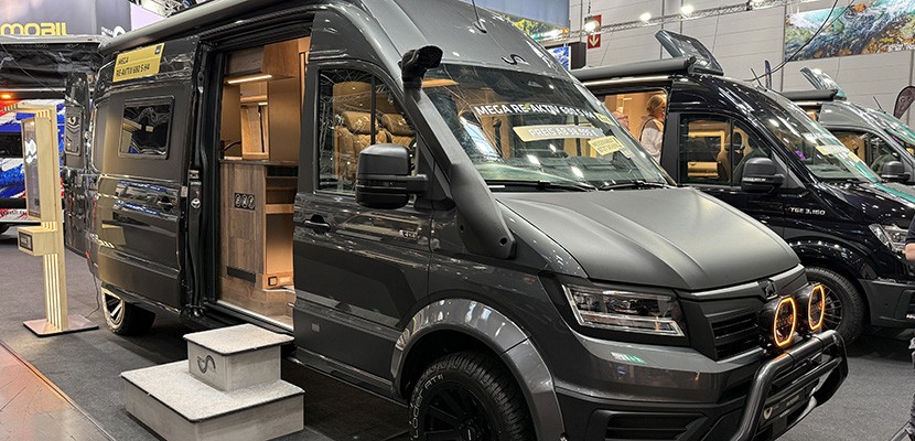 Mega Mobil exhibits at the Salone del Camper