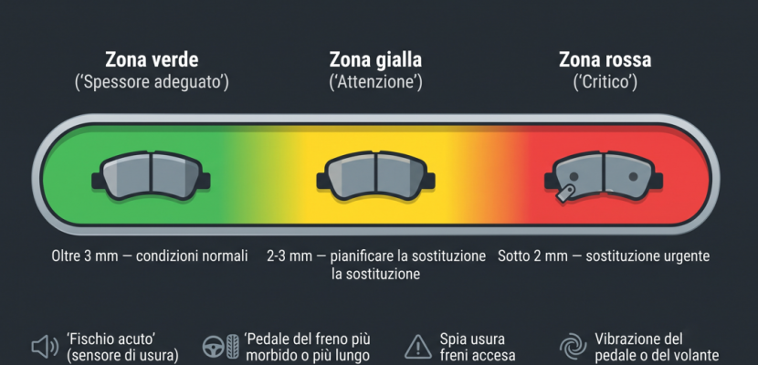 Le pastiglie dei freni possono perdere efficacia?