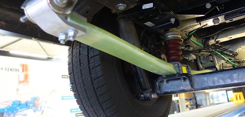 VB-Airsuspension: the composite leaf spring that lightens the motorhome