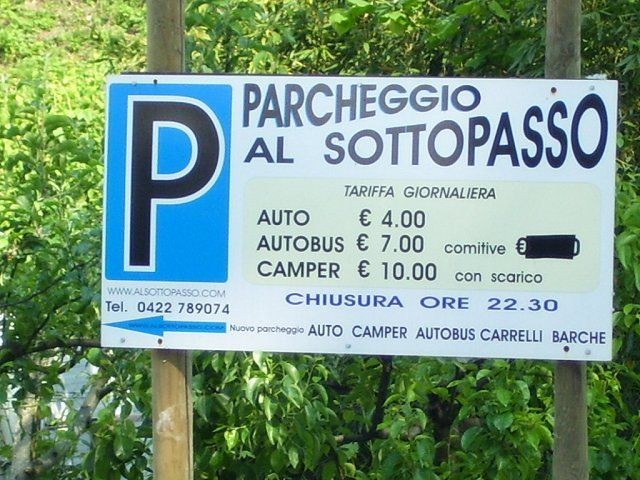 Camper stop a Portegrandi