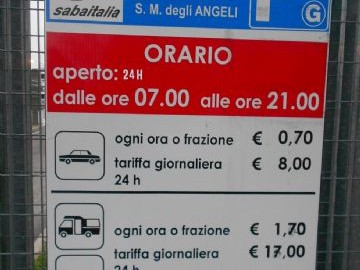 Parcheggio Saba Santa Maria degli Angeli