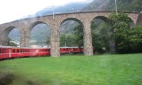 Il trenino rosso del Bernina
