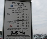 Parkplatz am bahnhof/scandlines