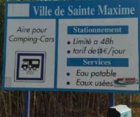 Aire de camping car Sainte-Maxime