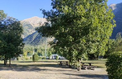 Parcheggio camper area sportiva